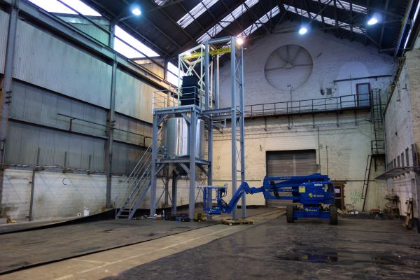 Nieuwe RVS opslagtank te Houdeng Goegnies (Be)